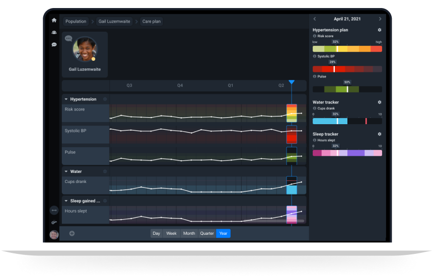 The Engage Portal on a laptop